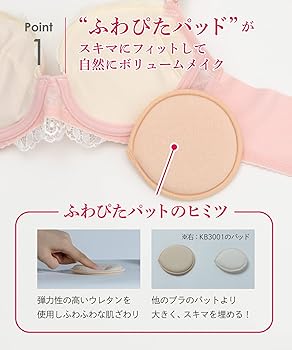 Amazon | [ウイング/ワコール] ブラジャー すきまを埋めて